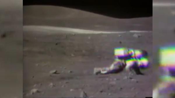 登月50年｜宇航员在月球上各种“摔姿”