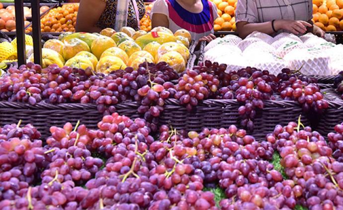 商务部：上周6种水果平均批发价格下降1%