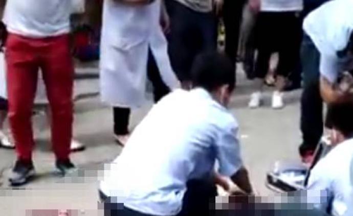 “济南城管被砍”视频系谣传，实为女子带弟弟砍伤前男友