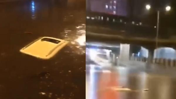 强降雨一轿车水淹没顶，车内男子死亡