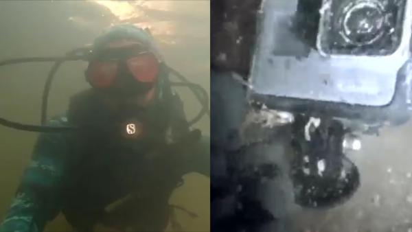 美国男子潜水发现两年前溺亡者遗留视频