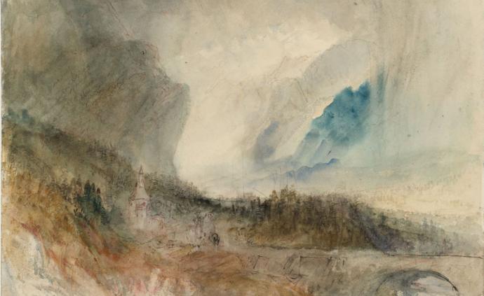 特纳与琉森的相遇之美，“大海与阿尔卑斯山”展特纳百件画作