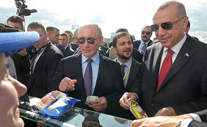 土耳其总统埃尔多安访俄，普京请吃冰淇淋：分歧还有生意照做