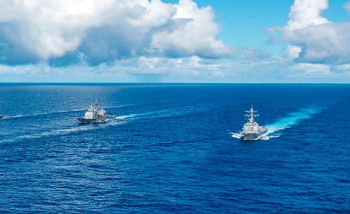 日媒：美国将力争11月建成“护航联盟”，由55艘舰船组成