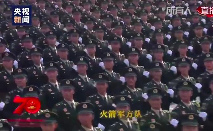国庆丨火箭军首次组建徒步方队