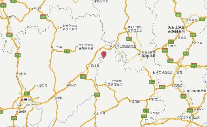 贵州铜仁市沿河县发生49级地震,震源深度10千米