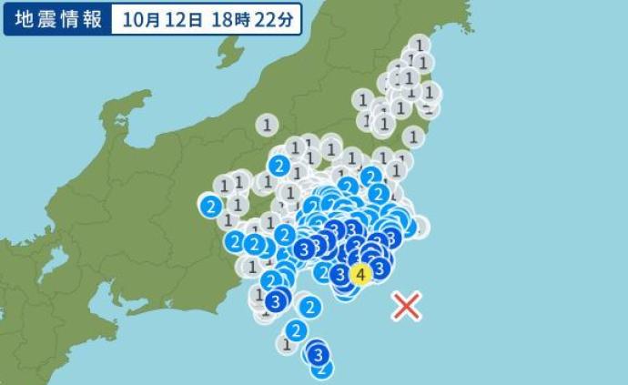 日本气象厅：千叶县发生5.7级地震，没有引发海啸的危险
