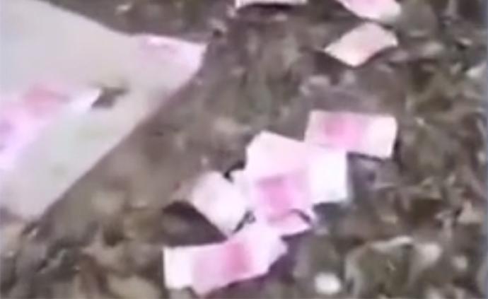 长沙一小区洒30000元“钞票雨”？物业辟谣：6年前视频