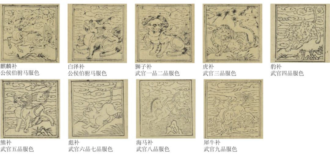 清代一品文官补子仙鹤补服刺绣武官猛兽绣布-Taobao