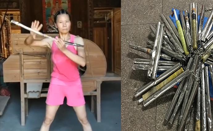 体育专业女硕士痴迷李小龙，苦练双节棍7年打坏60根钢棒
