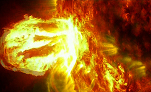 视频|美宇航局公布太阳耀斑爆发震撼影像