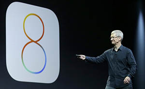 苹果iOS8更新刚发布就撤回：装上后没信号