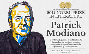 唤醒人类命运记忆，69岁法国作家莫迪亚诺获诺贝尔文学奖