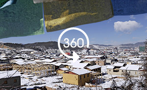 360°全景|香格里拉大火一周年，艰难重生中的独克宗古城