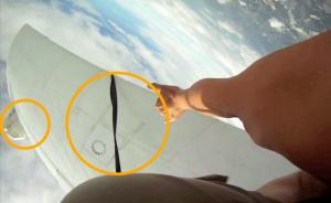 关键帧|泰国4000米高空惊魂一刻：两跳伞者险与飞机相撞