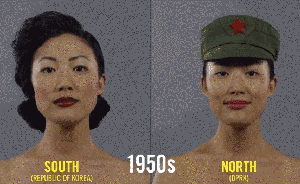 1分钟涨姿势：100年间韩国、朝鲜流行美女分化史