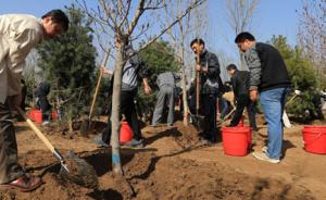 155名省部级官员在京义务植树，活动已办14次栽树3万株