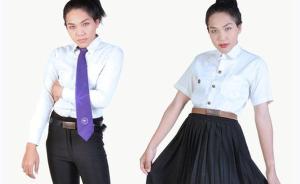 泰国曼谷大学规定变性生新制服，比比谁紧身裤更妖娆 