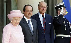 英国女王赴法国纪念诺曼底登陆70周年