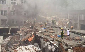 浙江温岭一鞋厂坍塌：该厂共有员工51人，现场已救出42人