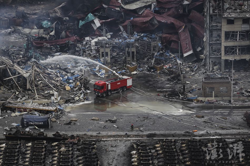 天津大爆炸诡异图片