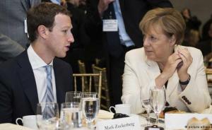 默克尔当面提醒脸书涉难民种族言论增多，扎克伯格承诺严控