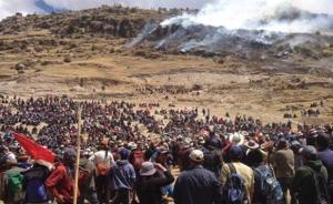 秘鲁南部土著抗议当地矿业，五矿集团旗下项目短暂停工