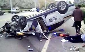 一被告押送途中抢夺方向盘，陕西神木法院警车失控翻车4人伤
