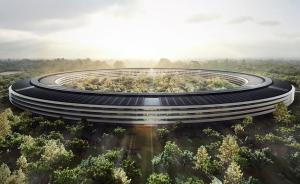 苹果新总部大楼“飞船”有多酷炫？餐厅玻璃门有篮球场那么大