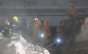 上海松江三层楼坍塌雨夜搜救结束，两个疑似生命体征点均排除