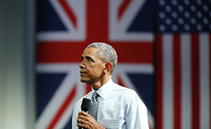 奥巴马动员英国青年“留在欧盟”：拒绝封闭、孤立和仇外