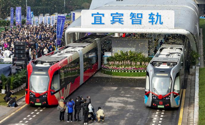 宜賓智能軌道運營線開通,系全球首條