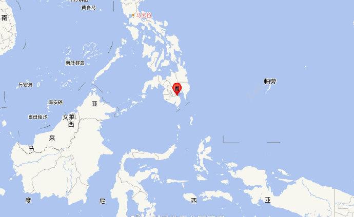 中国地震台网正式测定：菲律宾棉兰老岛发生5.0级地震