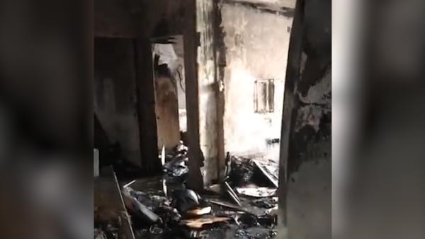 重庆居民楼大火扑灭，有房间烧成灰烬