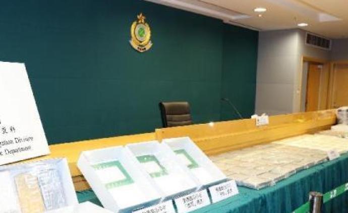 香港海关开展专项执法行动，查获约60公斤疑似危险药物