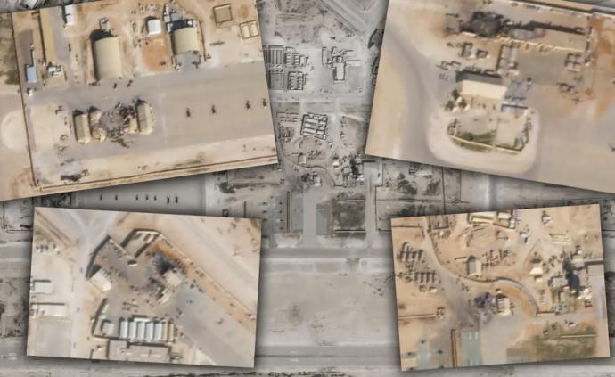 伊朗导弹袭击美军基地致损几何？卫星照片显示机库、跑道被毁