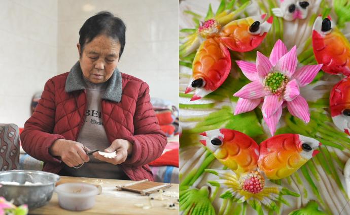 68歲老人開饃鋪，做的花饃美輪美奐，春節國慶預定最多