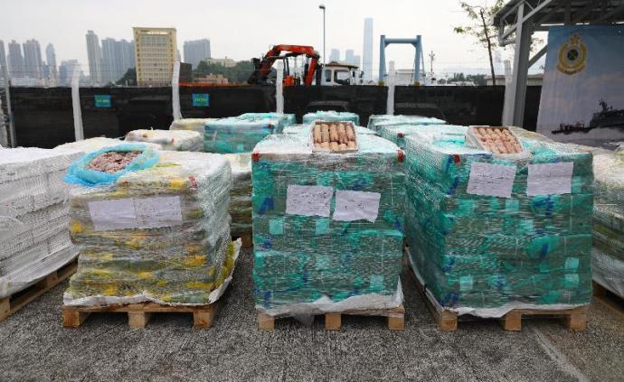 香港海关检获怀疑走私冻肉，估计市值约510万港元