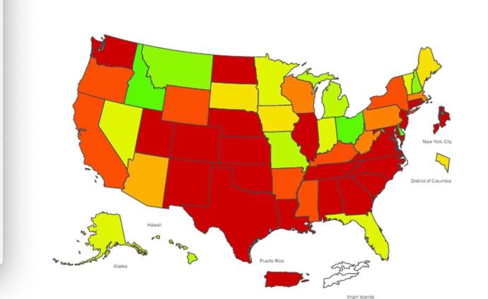 美国疾病预防控制中心：美国死于当季流感人数达6600人