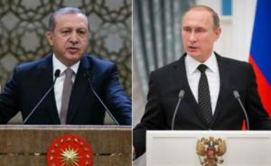 外媒：土耳其总统就去年击落俄战机一事向普京写信致歉