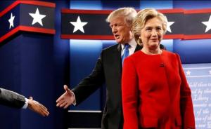 美总统候选人首场辩论激烈交锋互揭黑底，希拉里领先优势不大