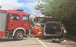 辽宁辽阳一面包车与搅拌车相撞，面包车9人身亡警方介入
