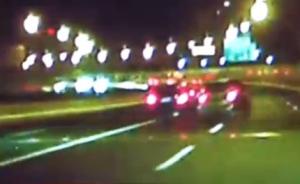 上海中环奔驰车实线变道致面包车侧翻，肇事司机已被警方控制