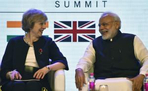 特蕾莎·梅首访印度，称要为英国“脱欧”后的自由贸易铺路