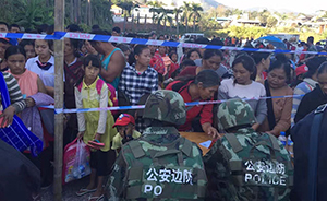 直击｜缅甸边民涌入中国境内，临时安置点已收容900人