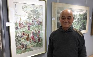 上海慈善义拍预展启动，75岁老画家连续六年捐画参拍