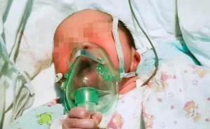浙江杭州男宝宝刚出生就手拿氧气罩吸氧，被网友赞“励志”
