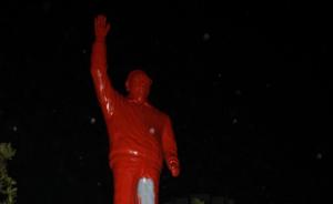 基隆蒋经国铜像被泼红漆，该团伙或涉2年前蒋介石铜像泼漆案