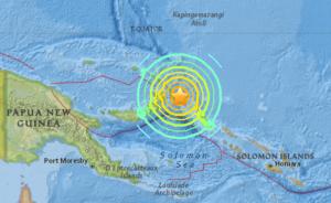 巴布亚新几内亚发生8.0级地震，已发布海啸预警