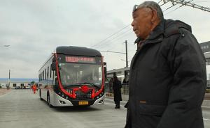 上海延安路中运量公交开通试运营，高峰期2-3分钟/班